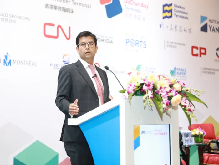 "The industry may not have to wait that long for a turnaround," Parash Jain, global head of shipping and ports equity research at HSBC, told the TPM Asia Conference. Photo credit: JOC.
