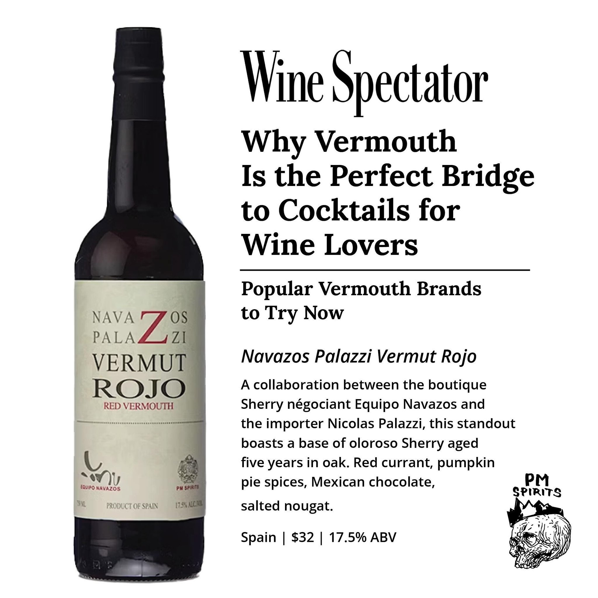 We/PM thought this vermouth was pretty good. @equiponavazos thought this vermouth was pretty good.

Looks like @wine_spectator thinks this vermouth is pretty good.

If y'all havent tried it/bought some yet, maybe now is the time...

#drinklessdrinkbe