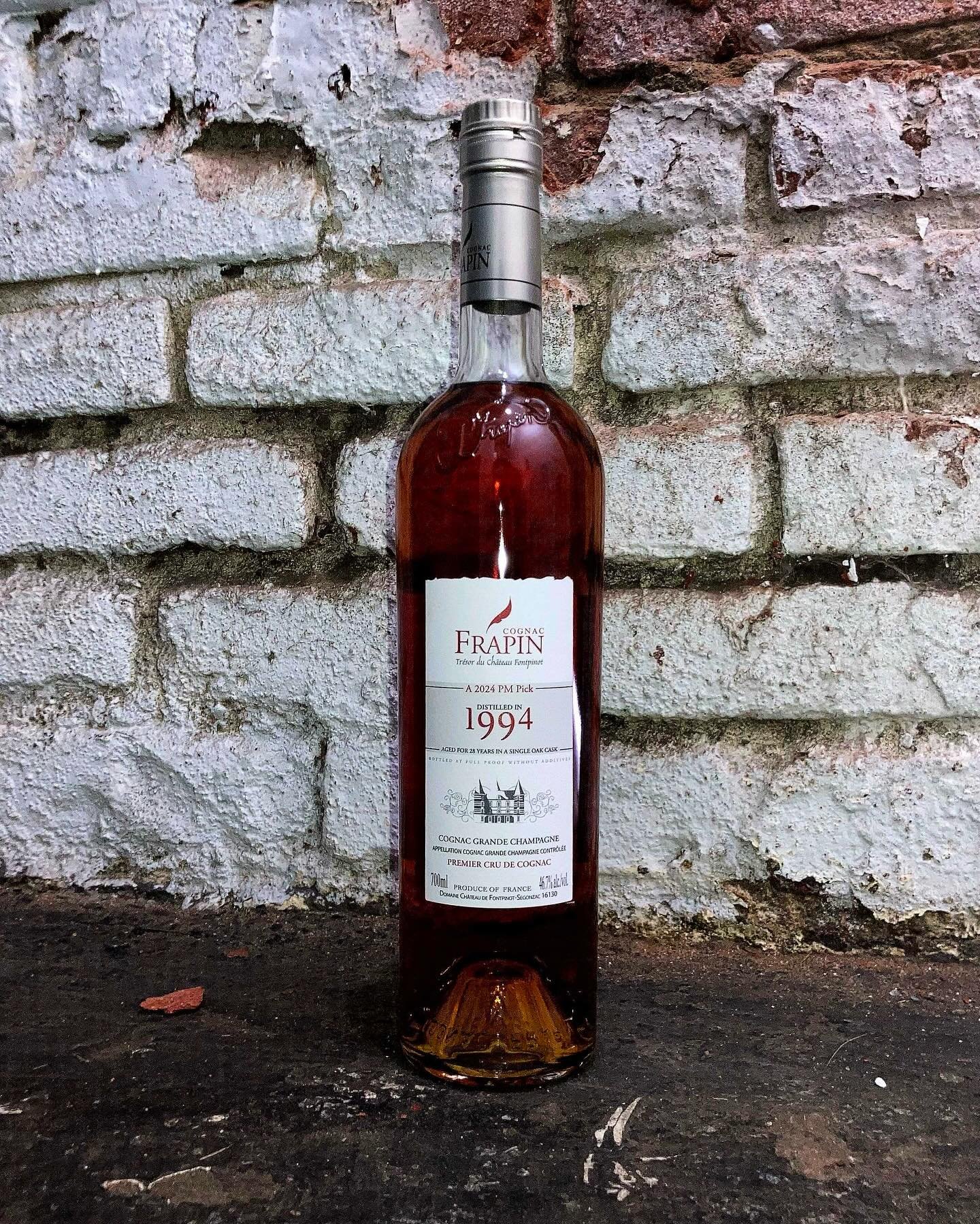 It&rsquo;s here &ndash; the FIRST EVER full proof, single cask bottling of Frapin Cognac. Distilled in 1994 and aged for 28 years, it was selected by PM Spirits as an exclusive to the US market.

As with everything from Cognac Frapin, this was produc