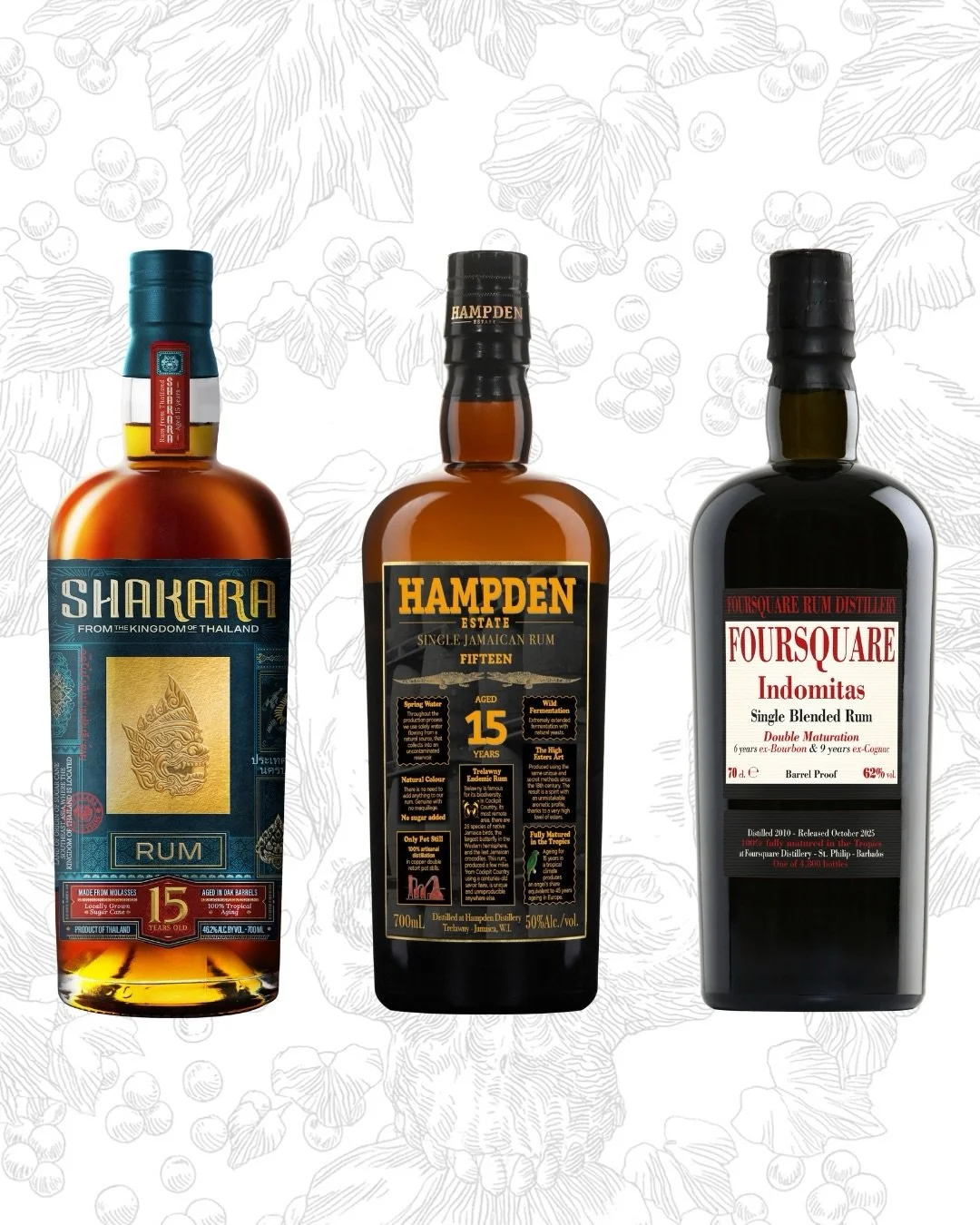 15 years is a long time. These three rums, arriving on US shores in the near future, were all distilled 15 years ago. It just so happens that PM Spirits was founded 15 years ago as well.

🇯🇲 Hampden 15 stands as the oldest release in Hampden Estate