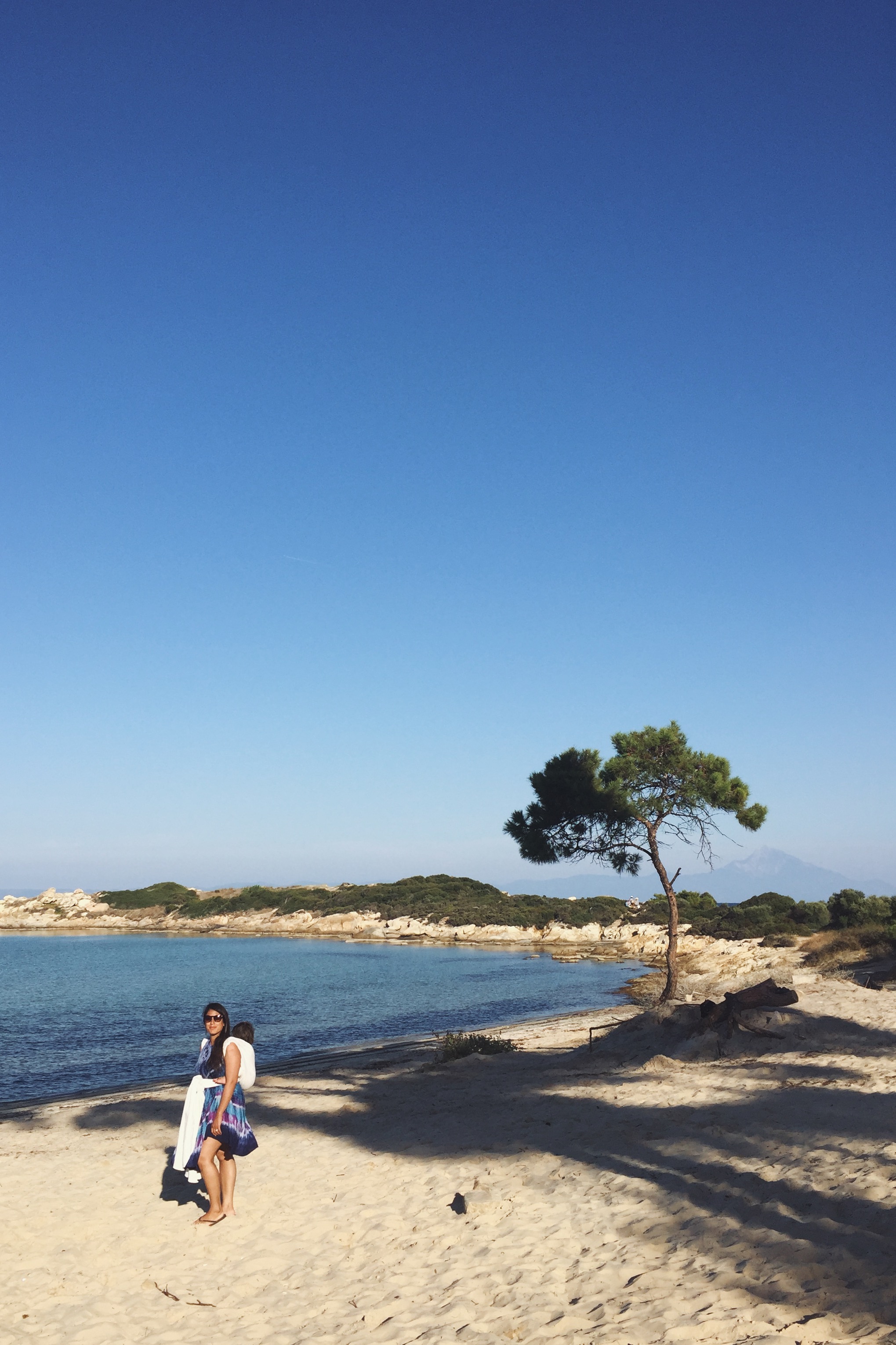 Karidi Beach - Mount Athos in the distance