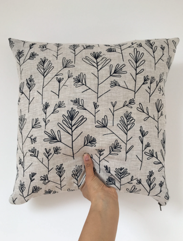 Olive Branch Cushion by Azra Bano £40