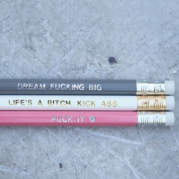 Productivity Pencils by Dirty Work £6.75 Set of 6