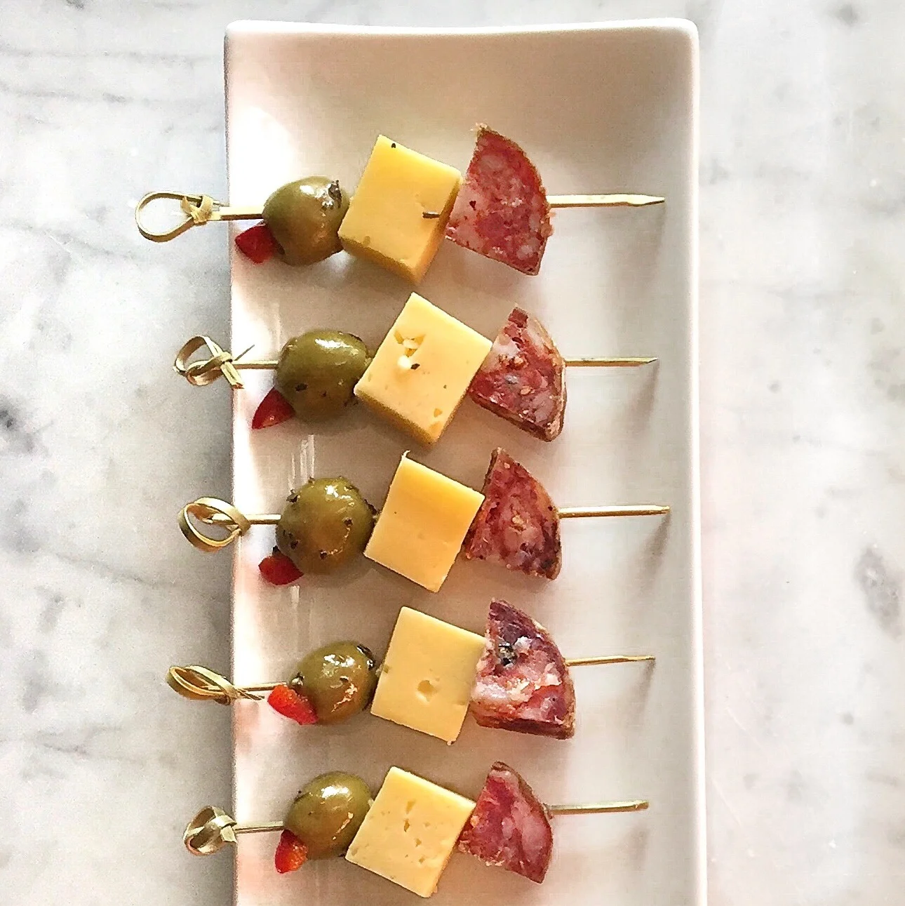 Salami &amp; Cheese Party Picks