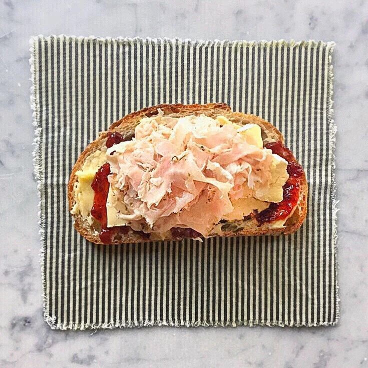 Ham, Brie &amp; Butter Sandwich