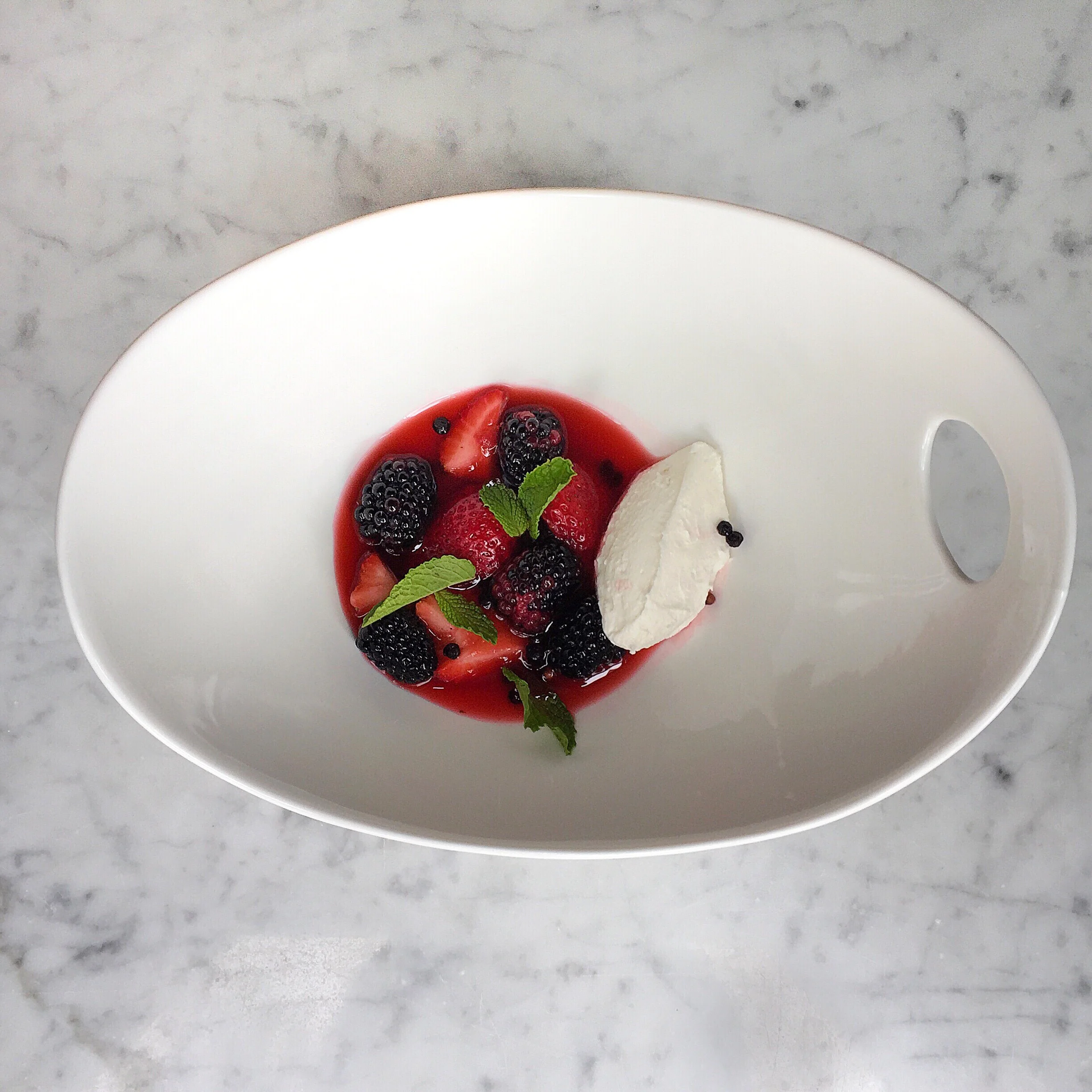 Rosé Poached Berries