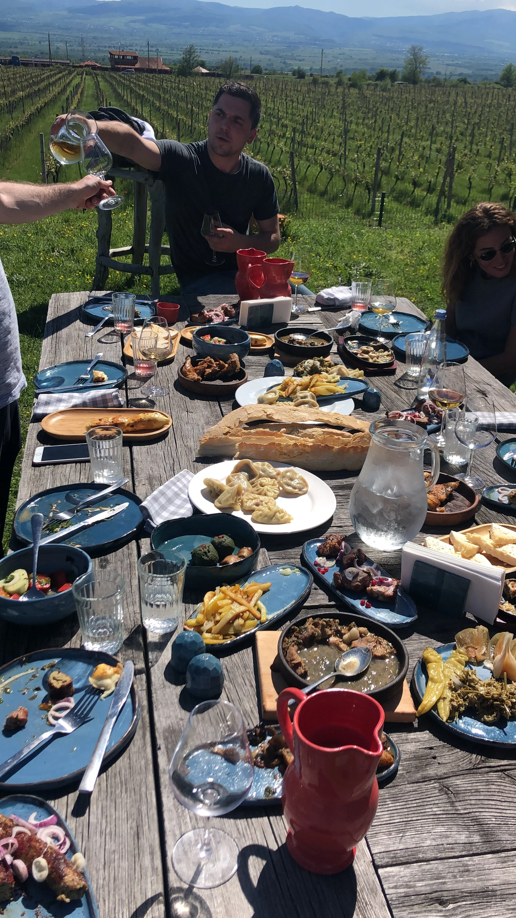 Kosta as Tamada at lunch at Shilda Winery (Kakheti).