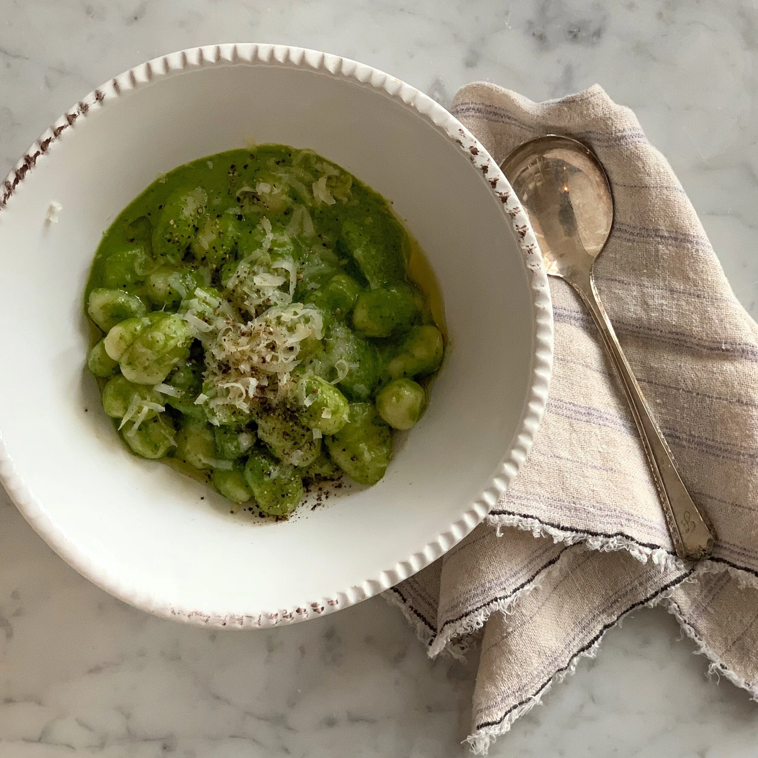 Spinach Pesto Gnocchi