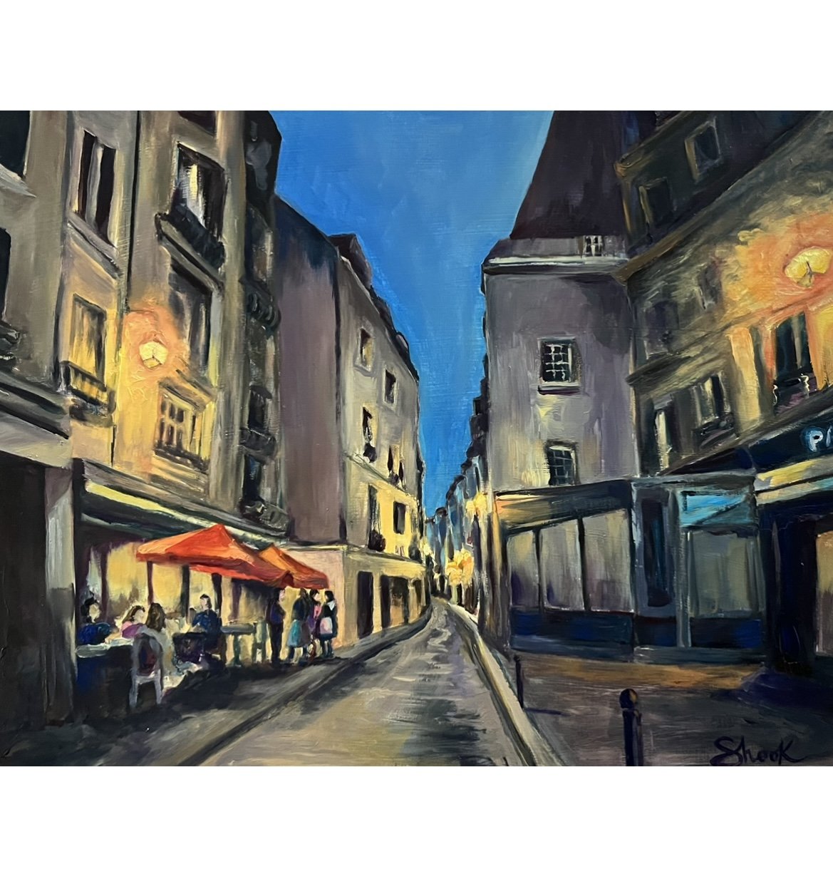 Night Cafe - 11"x14" - SOLD