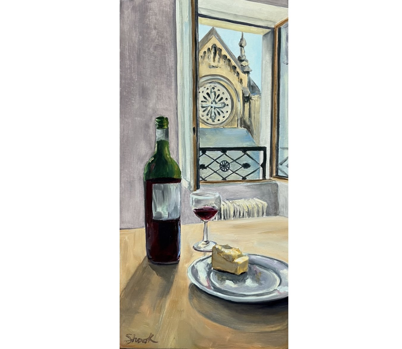 Wine in Paris - 6"x12" - SOLD