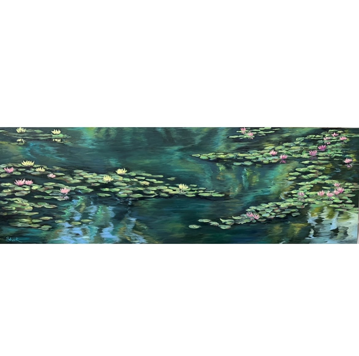 Water Lilies - 24"x72" - SOLD