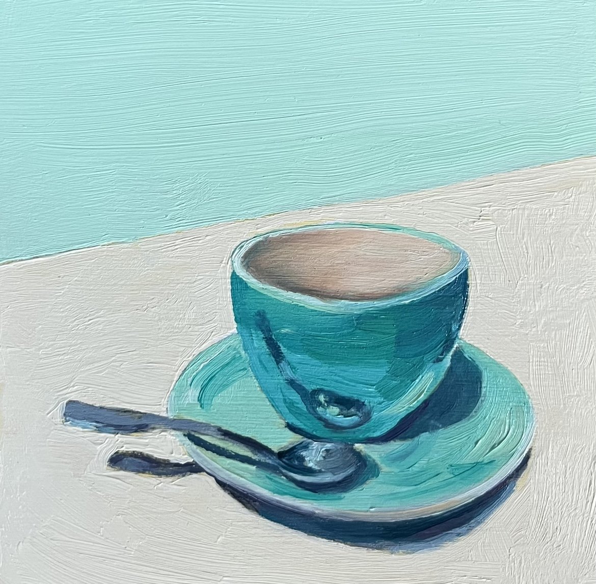 Mint Espresso - 4"x4" - SOLD