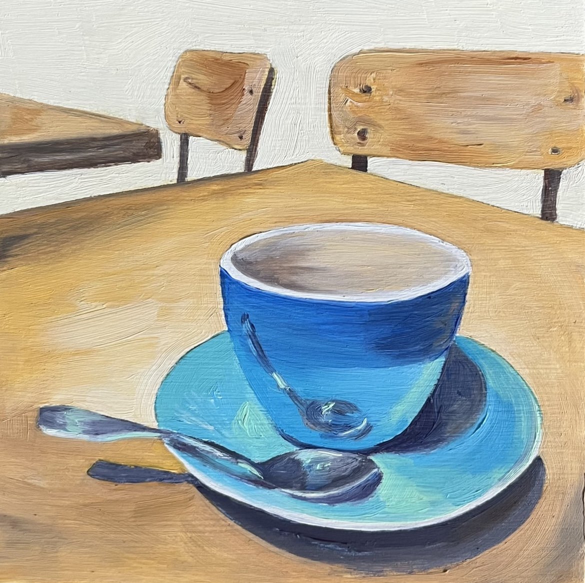 Just One More Cup - 5"x5" - SOLD