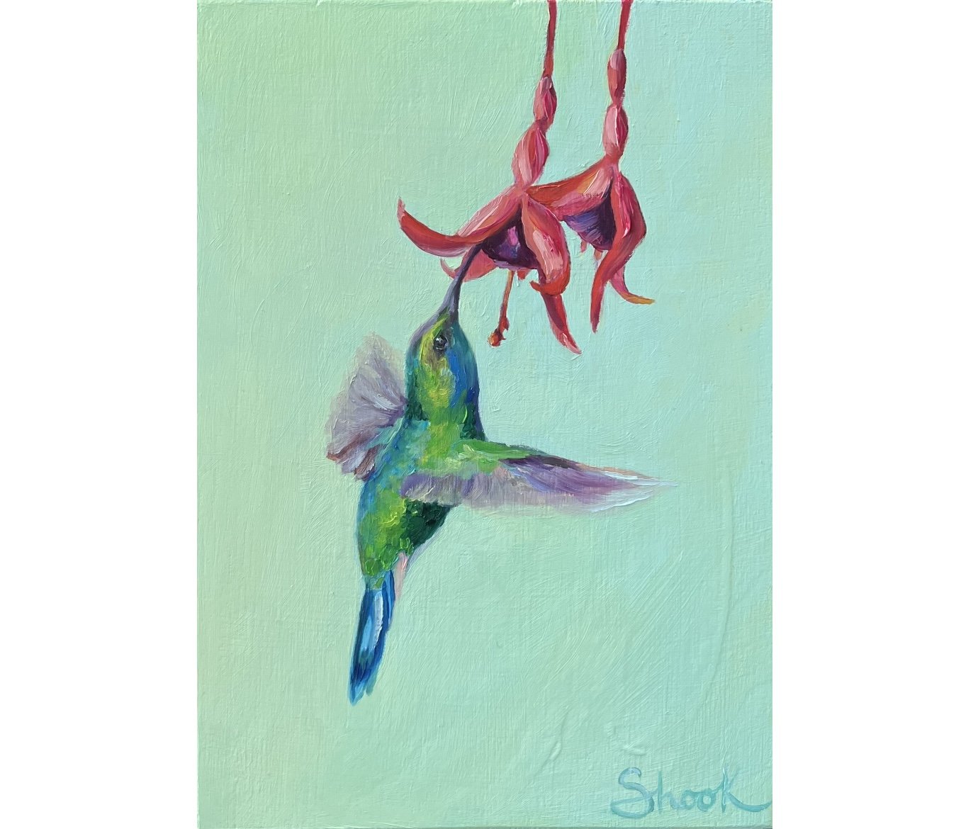 'Little Hummer" - 5" x 7" - $165