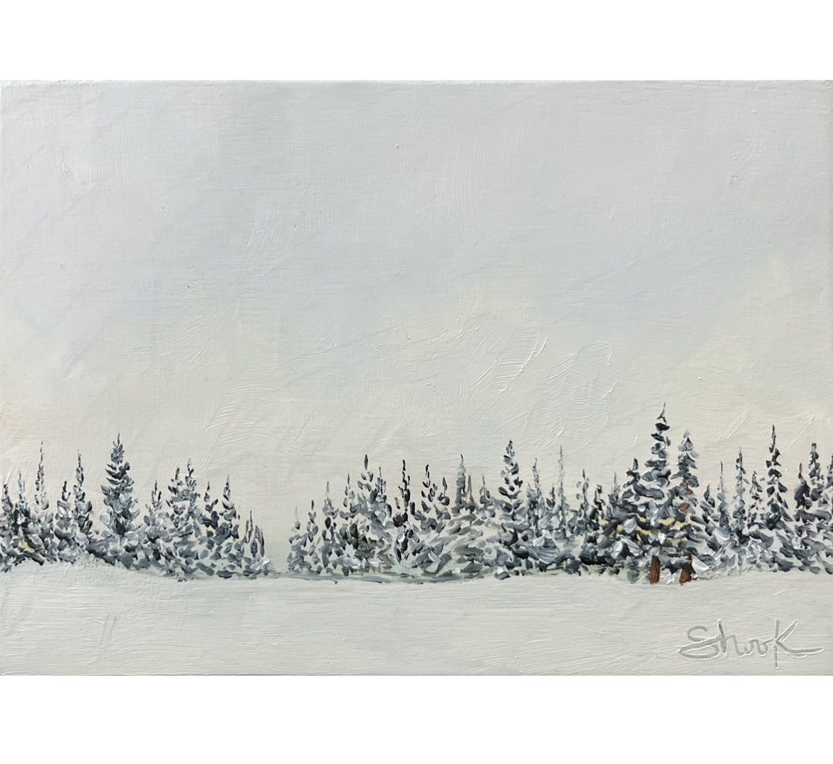 'Quiet Winter' - 5" x 7" - $165