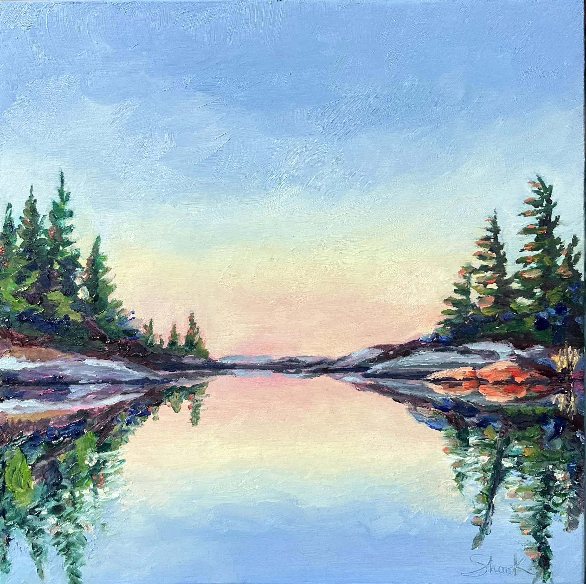Meeting in the Morning - $220 - 8"x8"
