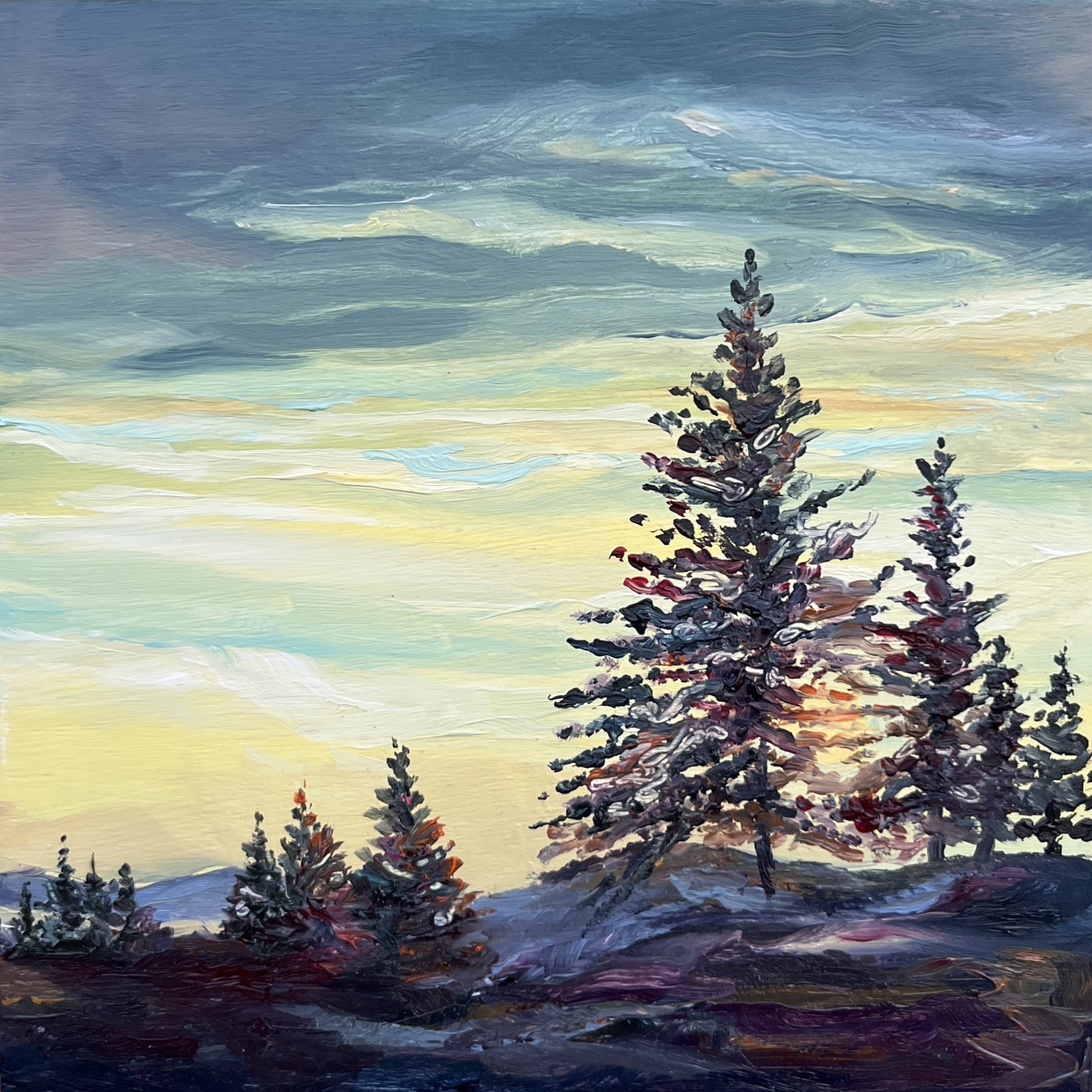 Glimpsing Gold - $150 - 5"x5"