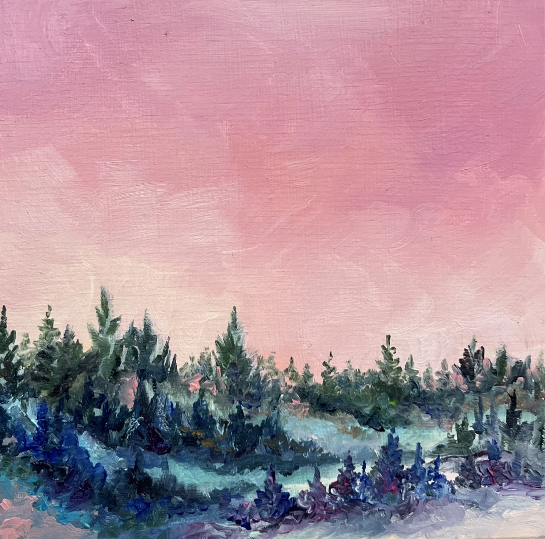 Coral Skies - $150 - 5"x5"