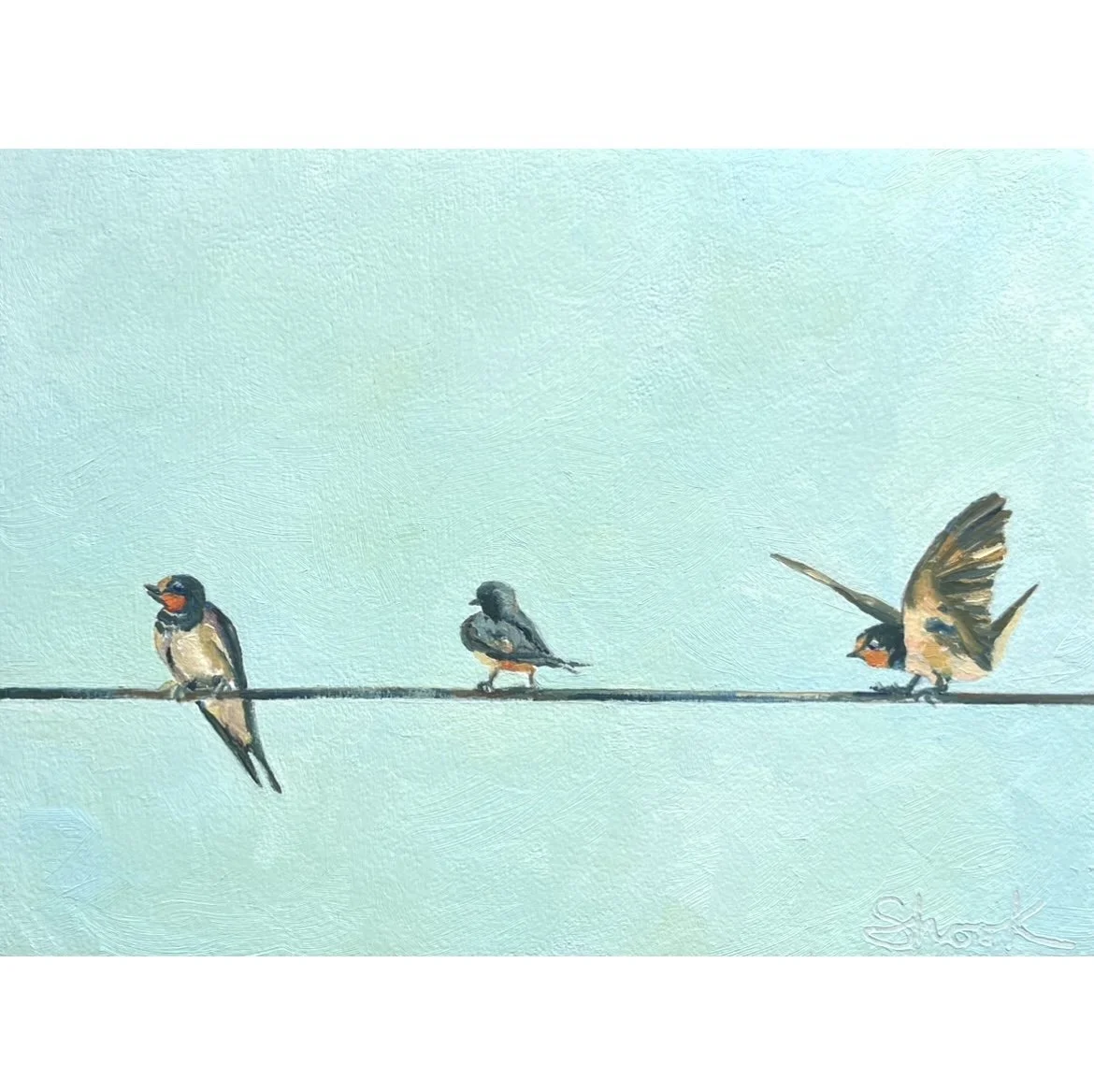 May I Join You? - $175 - 6"x8"