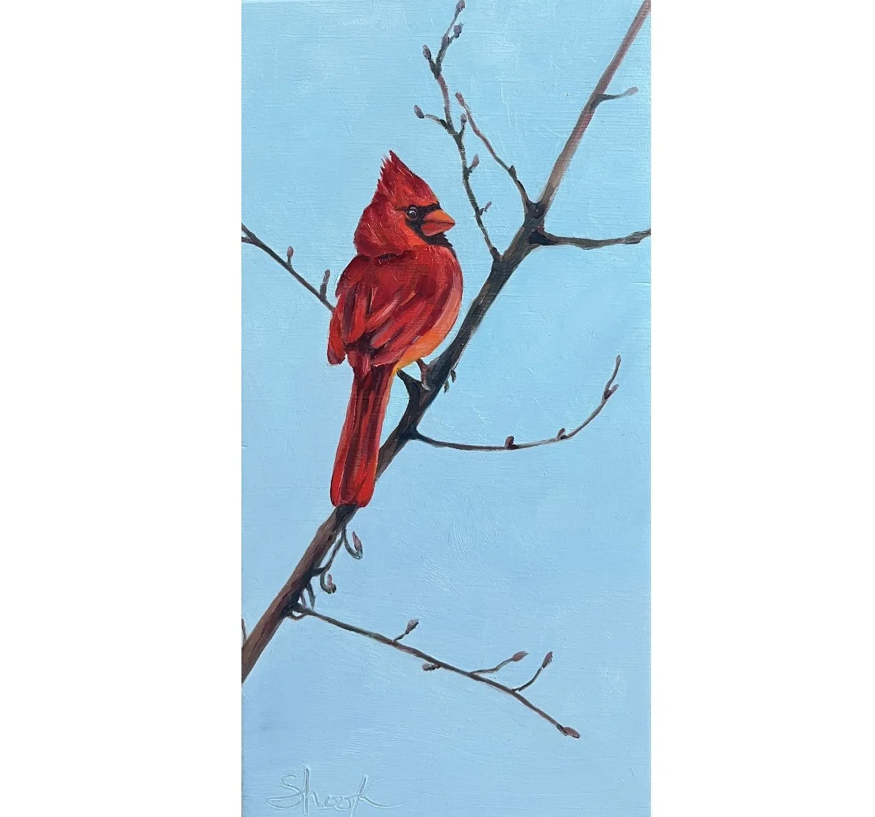 Hello Red - $250 - 6"x12"