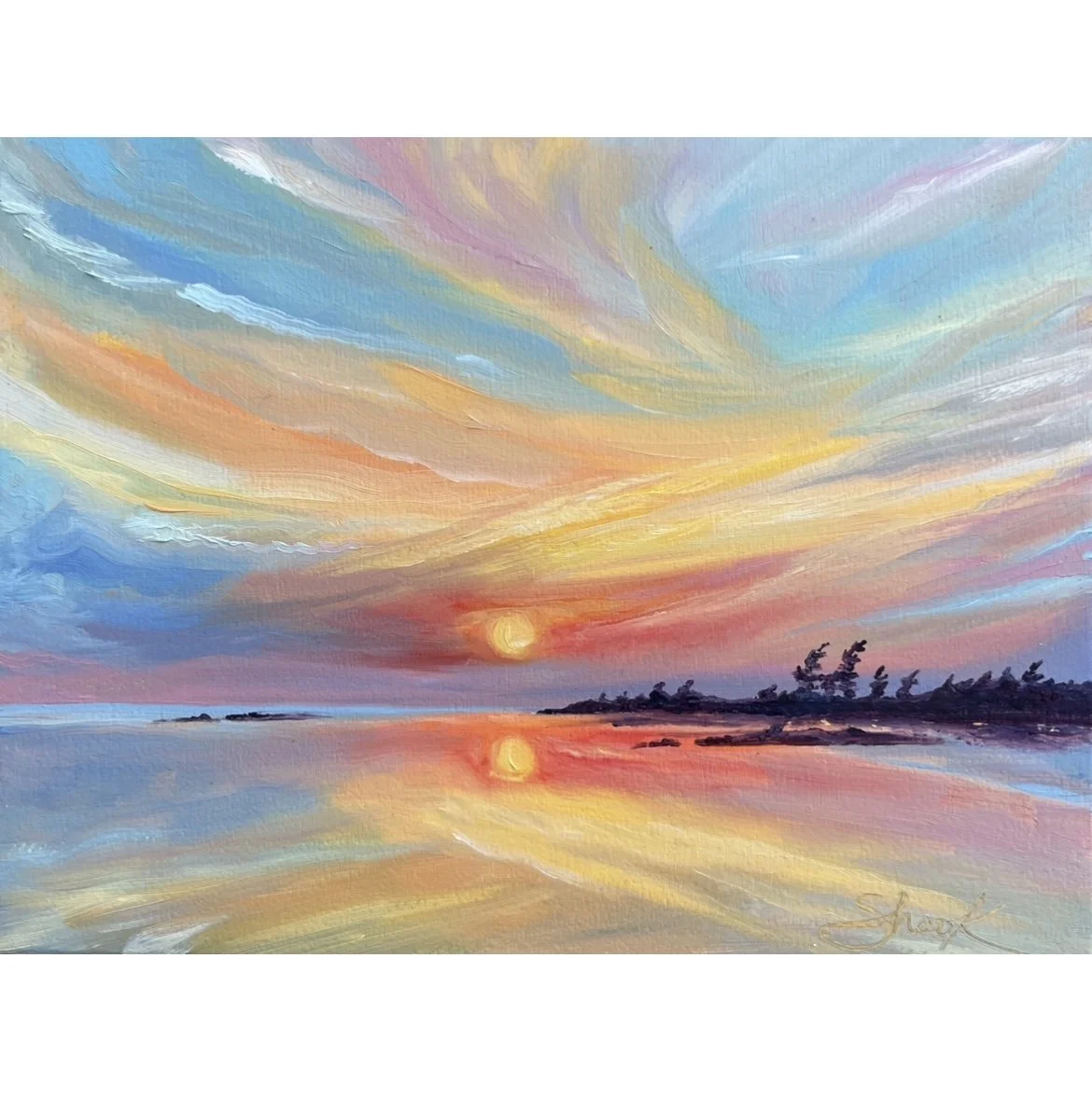 Glowing Bay - $175 - 6"x8"