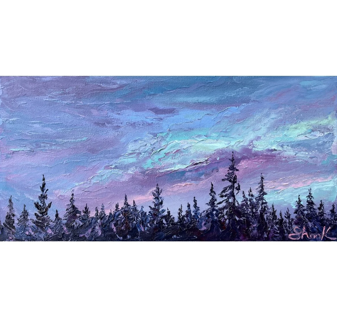 Purple Night - $250 - 6"x12"