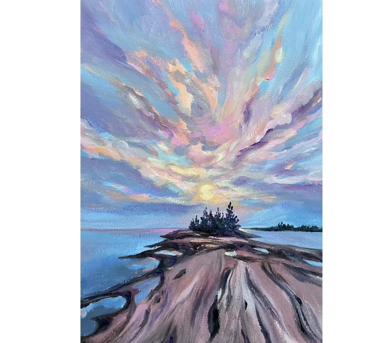 The Pink Rock - $165 - 5"x7"