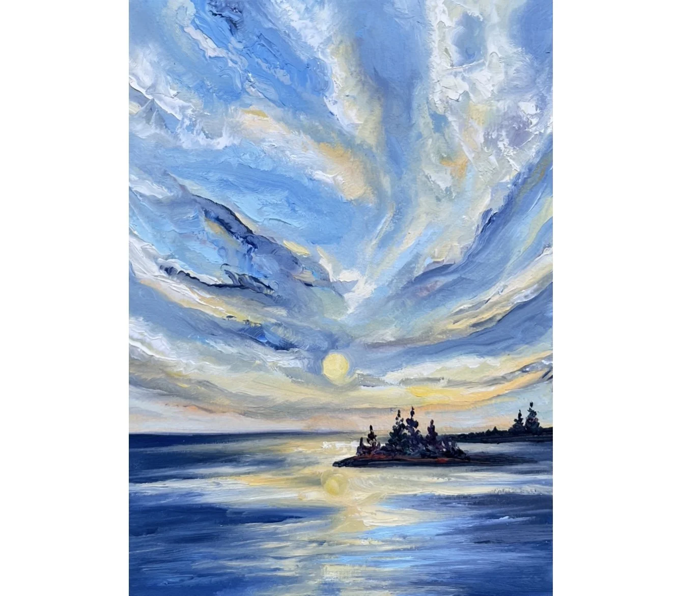 Bathed in Gold - $165 - 5"x7"