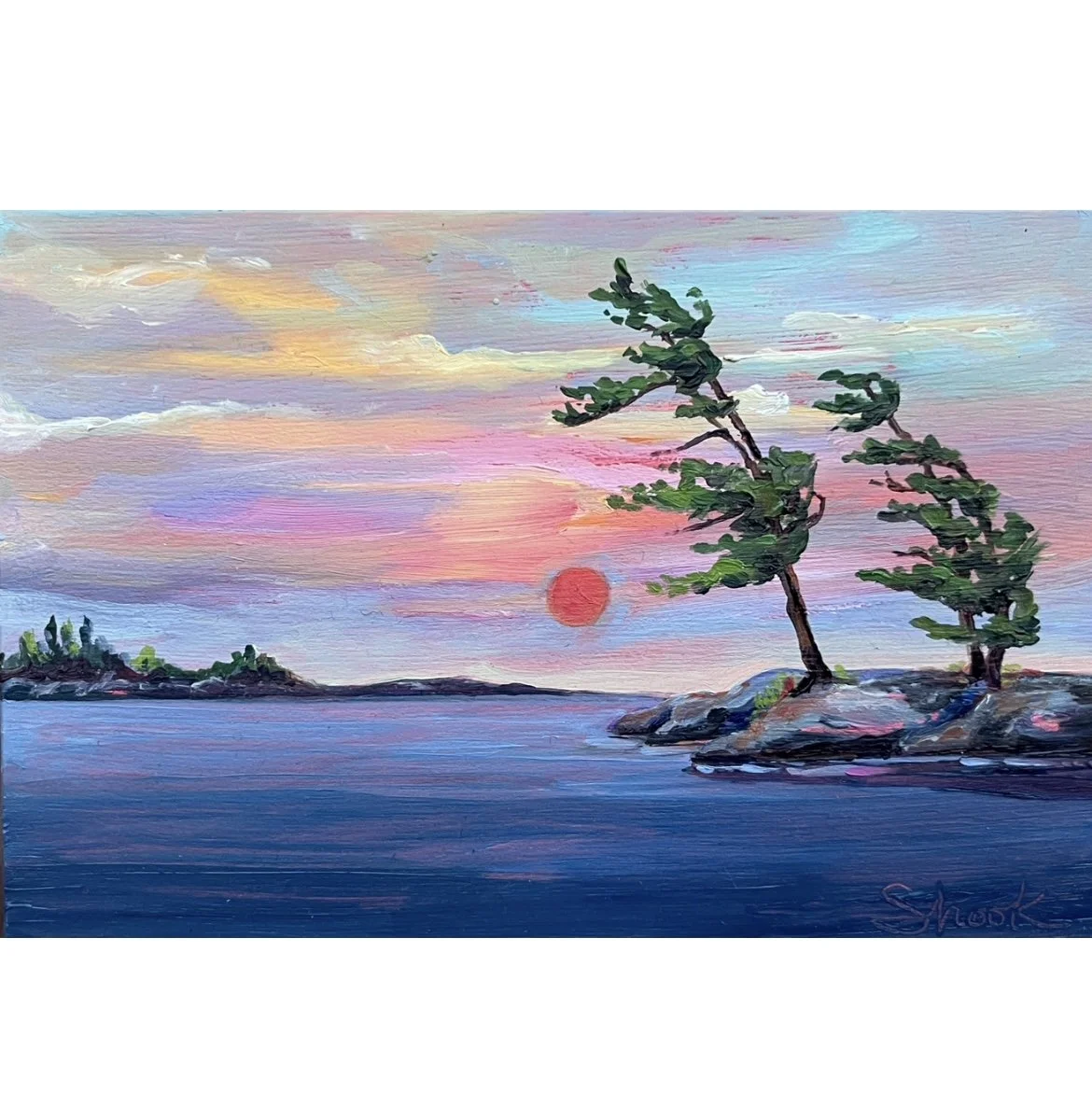 Persimmon - $150 - 4"x6"