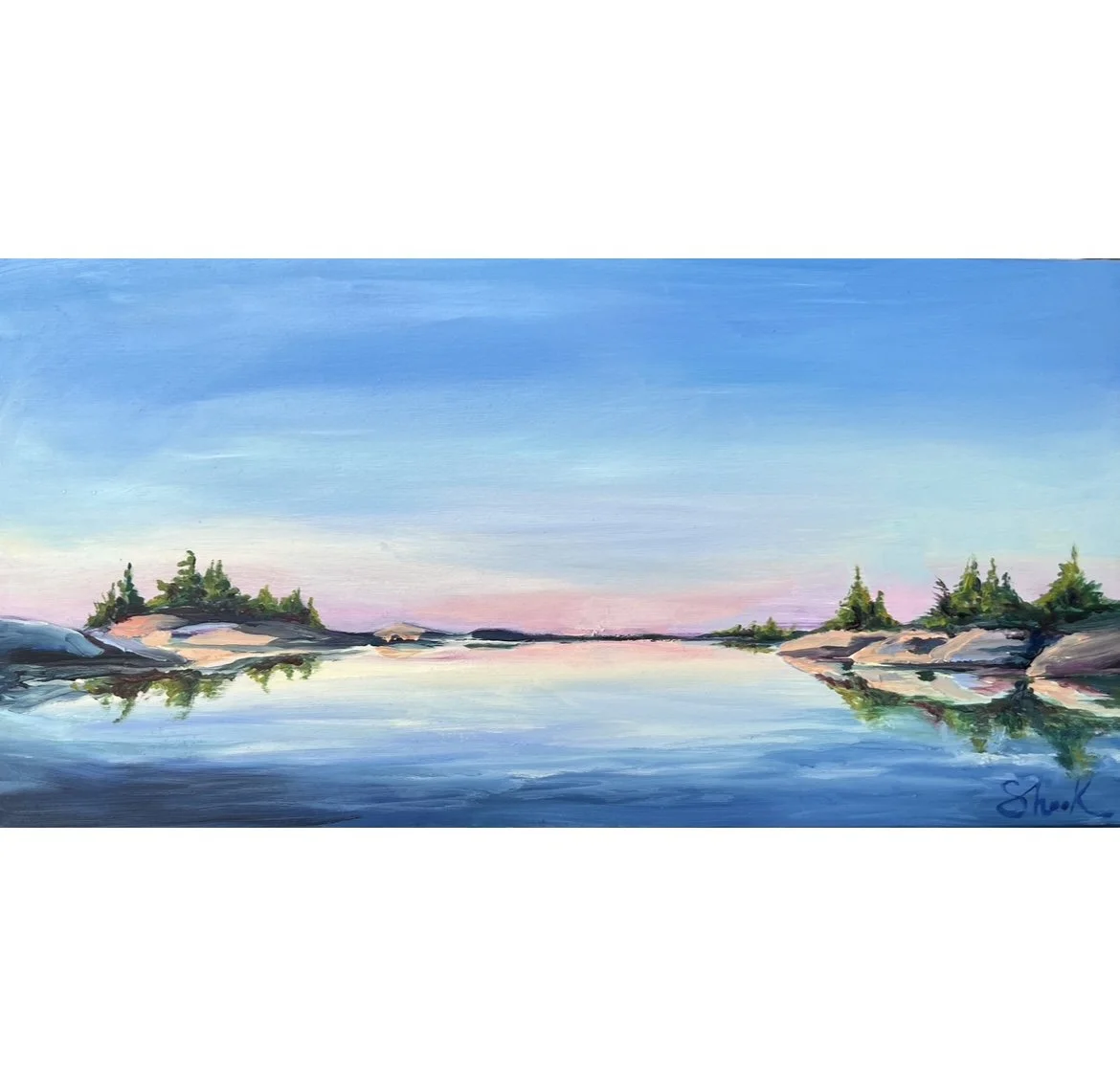 Georgian Bay Morning - $250 - 6"x12"