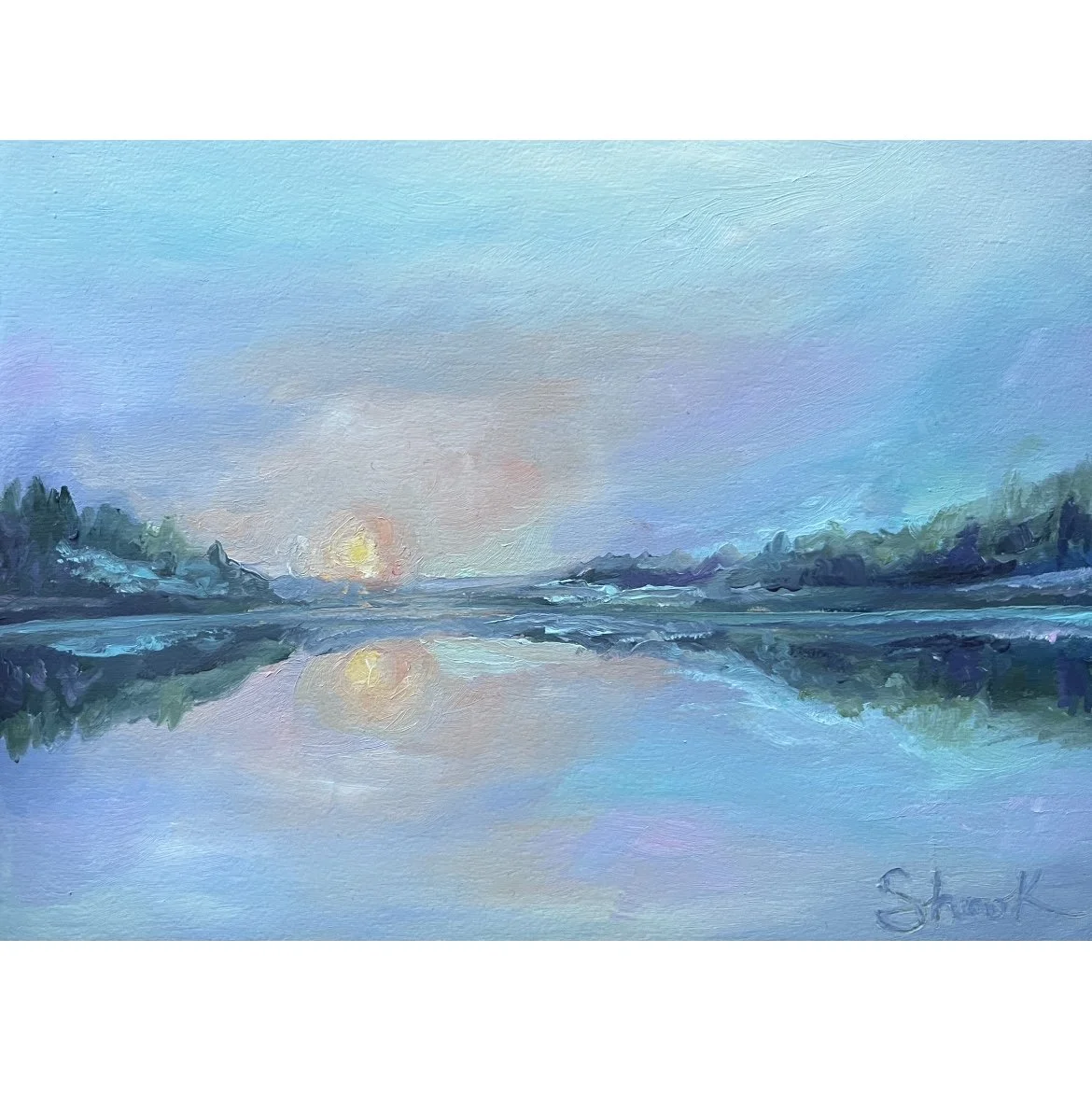 Morning Is My Muse - $175 - 6"x8"