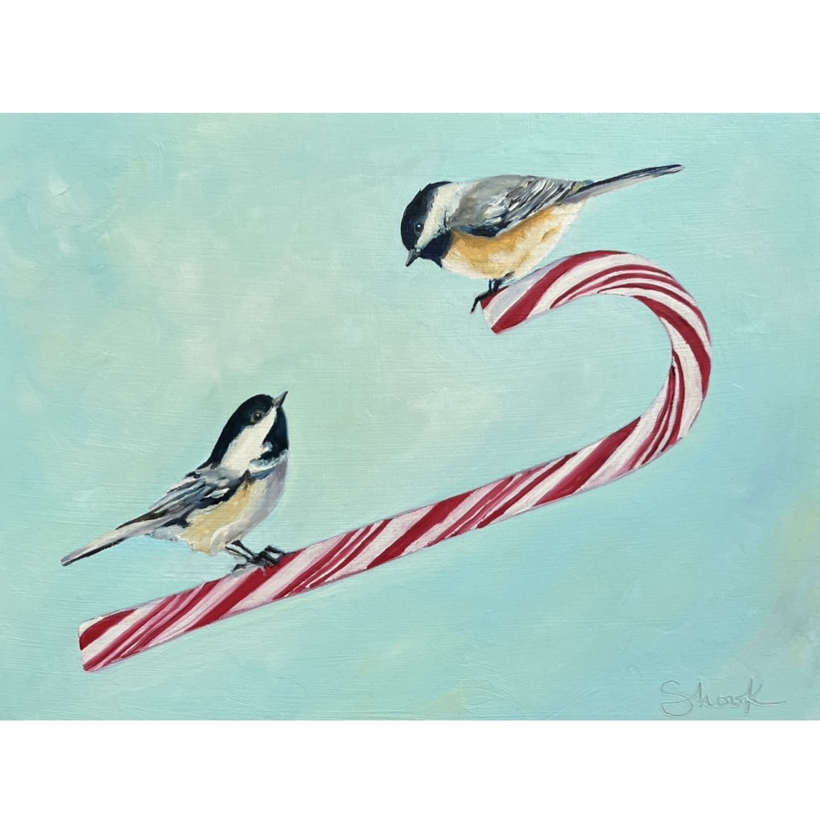 Candy Cane Love - $190 - 9"x12"