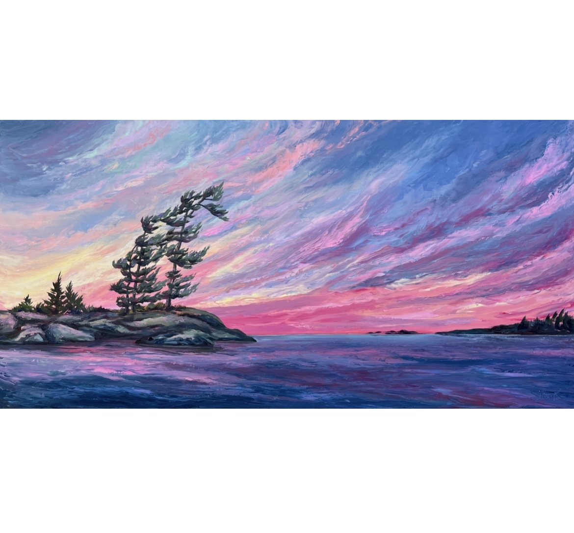 Sky Song - $3600 - 30"x60" - framed