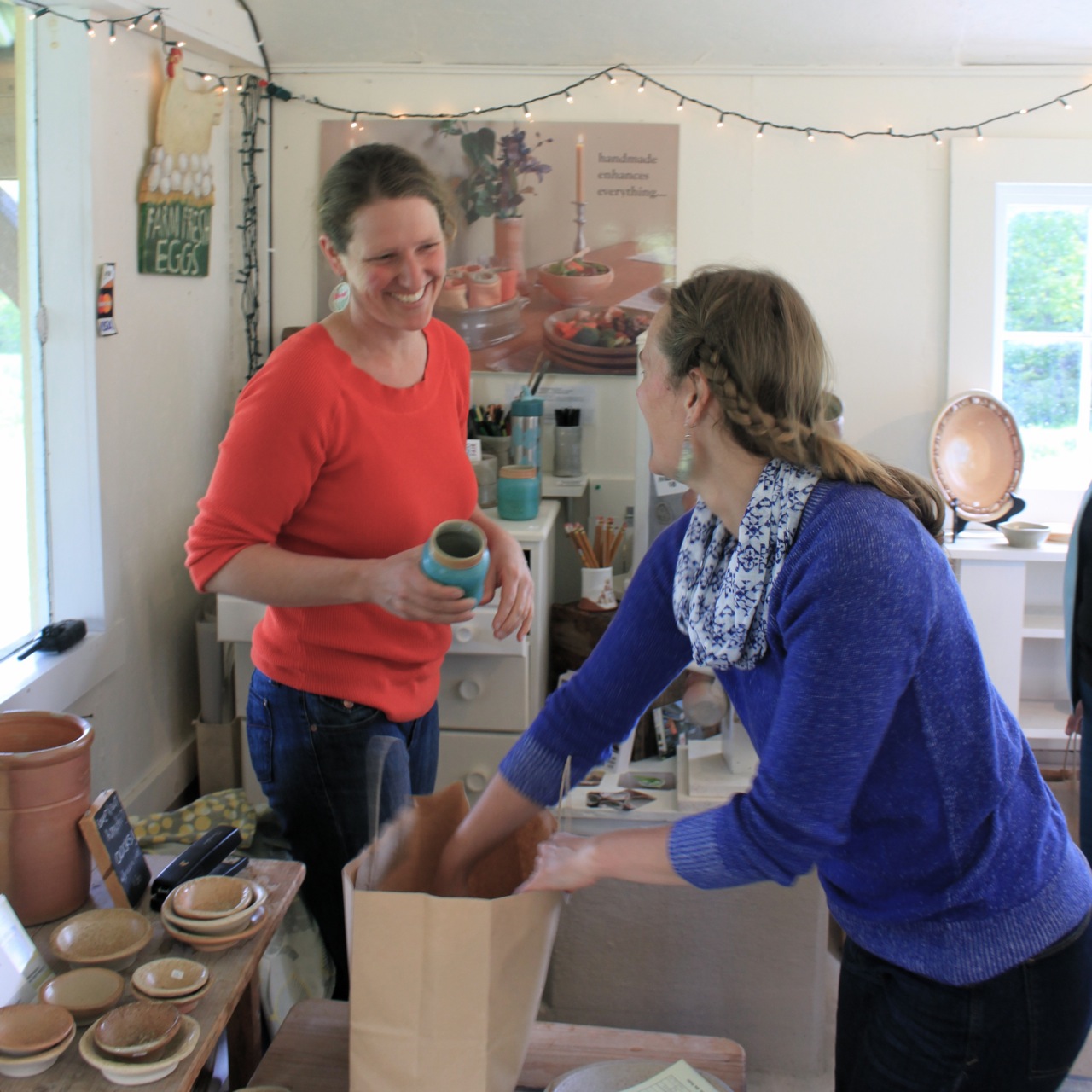 visiting our studio — Two Potters