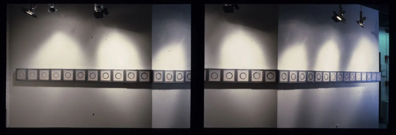   Survivor's   Cycle , 2002  Ink on Plastic and Duct Tape  12 in x 360 in 