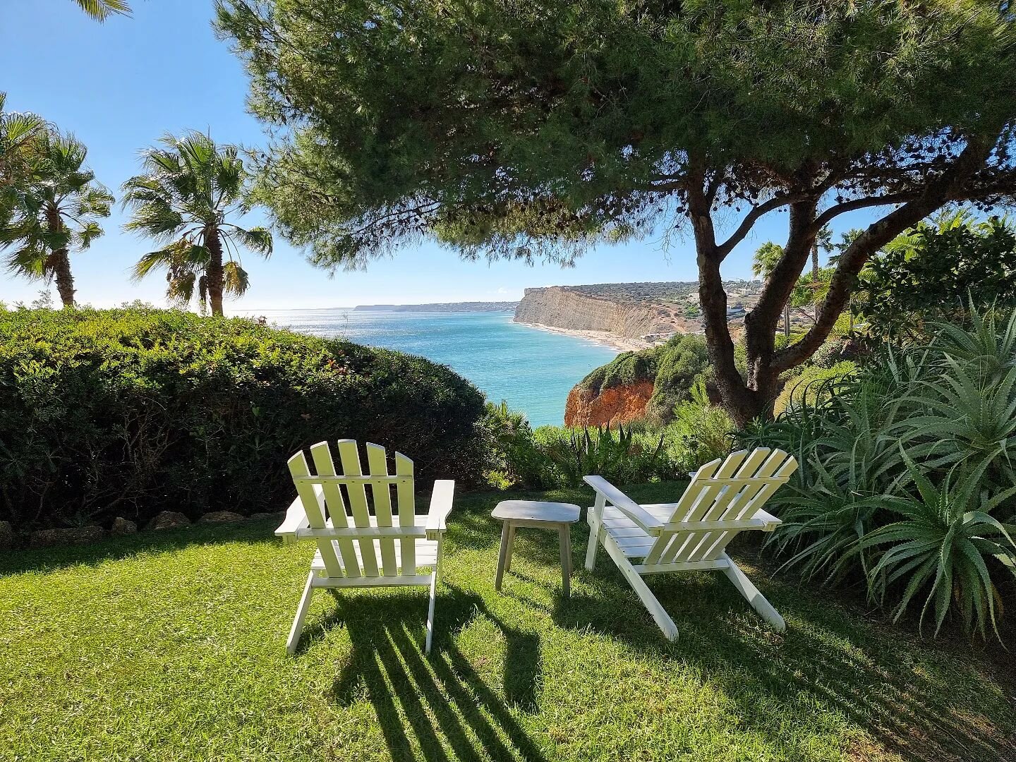 Who else would like to have a seat with a view like this? 😍

Visiting the wonderful garden of #boutiquehotel #vivendamiranda in #lagos 

--------
#visitalgarve #visitportugal #Algarve #portugal #portugallovers #portugaltravel #carvoeiroclubegroup #s
