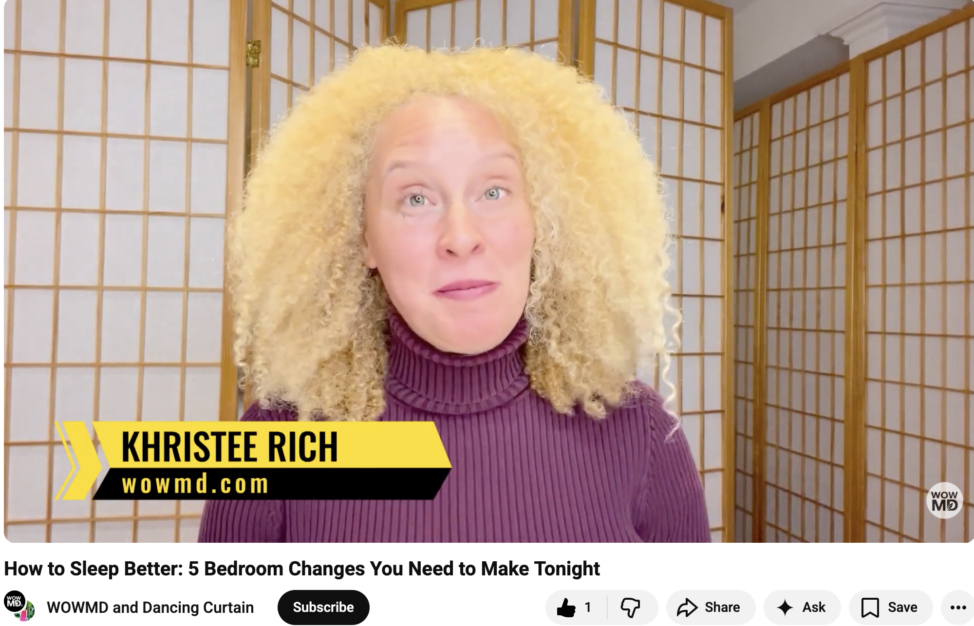 Watch 5 Tips To Sleep Better - A Collaboration with WOWMD
