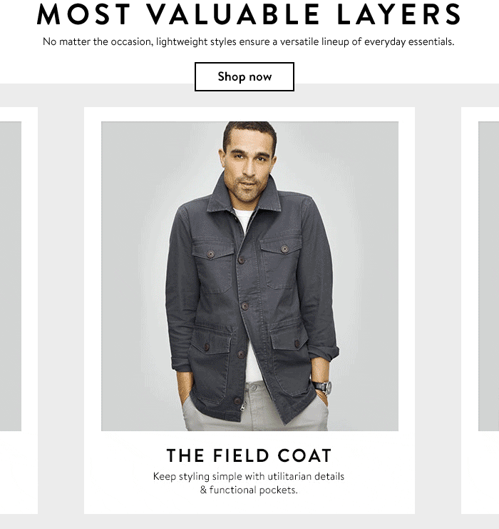 Walmart - Men's layering email