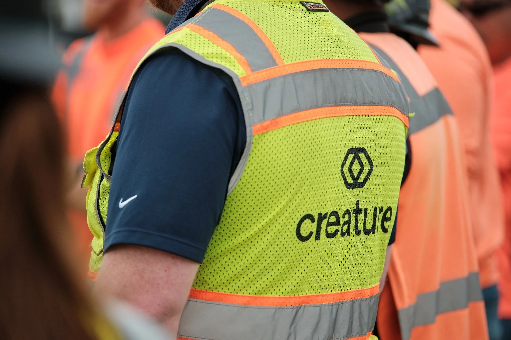 Creature employee on the jobsite