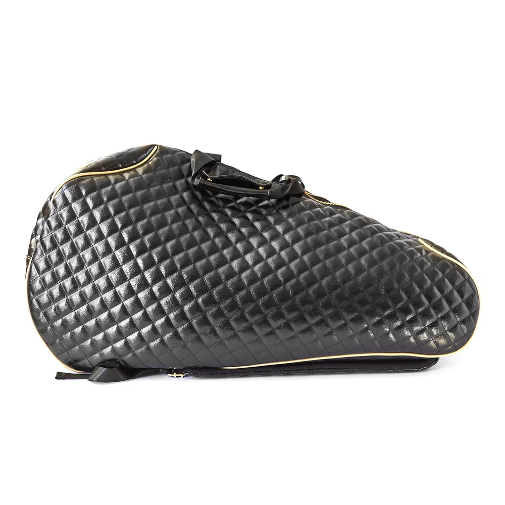 The Modern-Vintage Black Racquet Bag — Talk Tennis