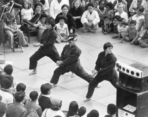 Robin Lane, Annie Ellman & Nadia Telsey: Public Martial Arts Demo, 1978.