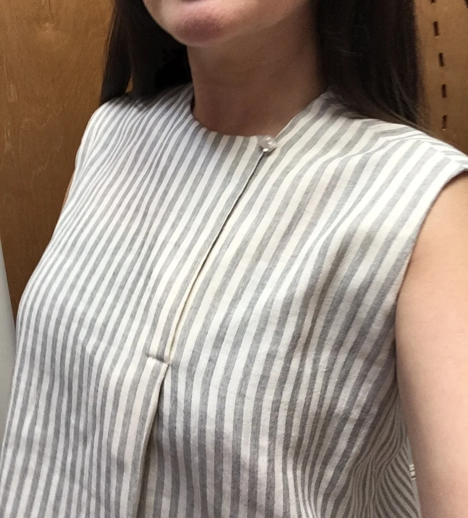 Asymmetric Button Placket Blouse