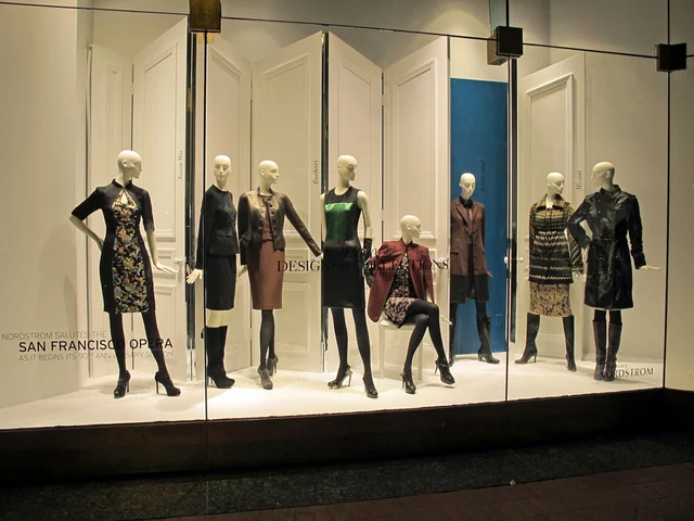 Window Display Various Brands, in promotion of San Francisco Opera Nordstrom San Francisco Centre, store 427 Collaboration with Kenneth Blankenstein 2013