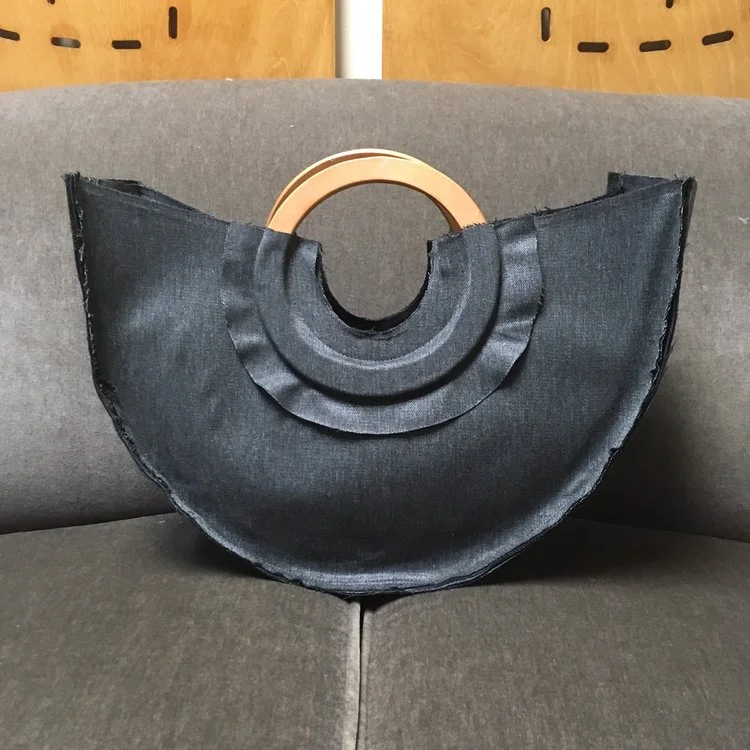 Arc Ruffle Handbag