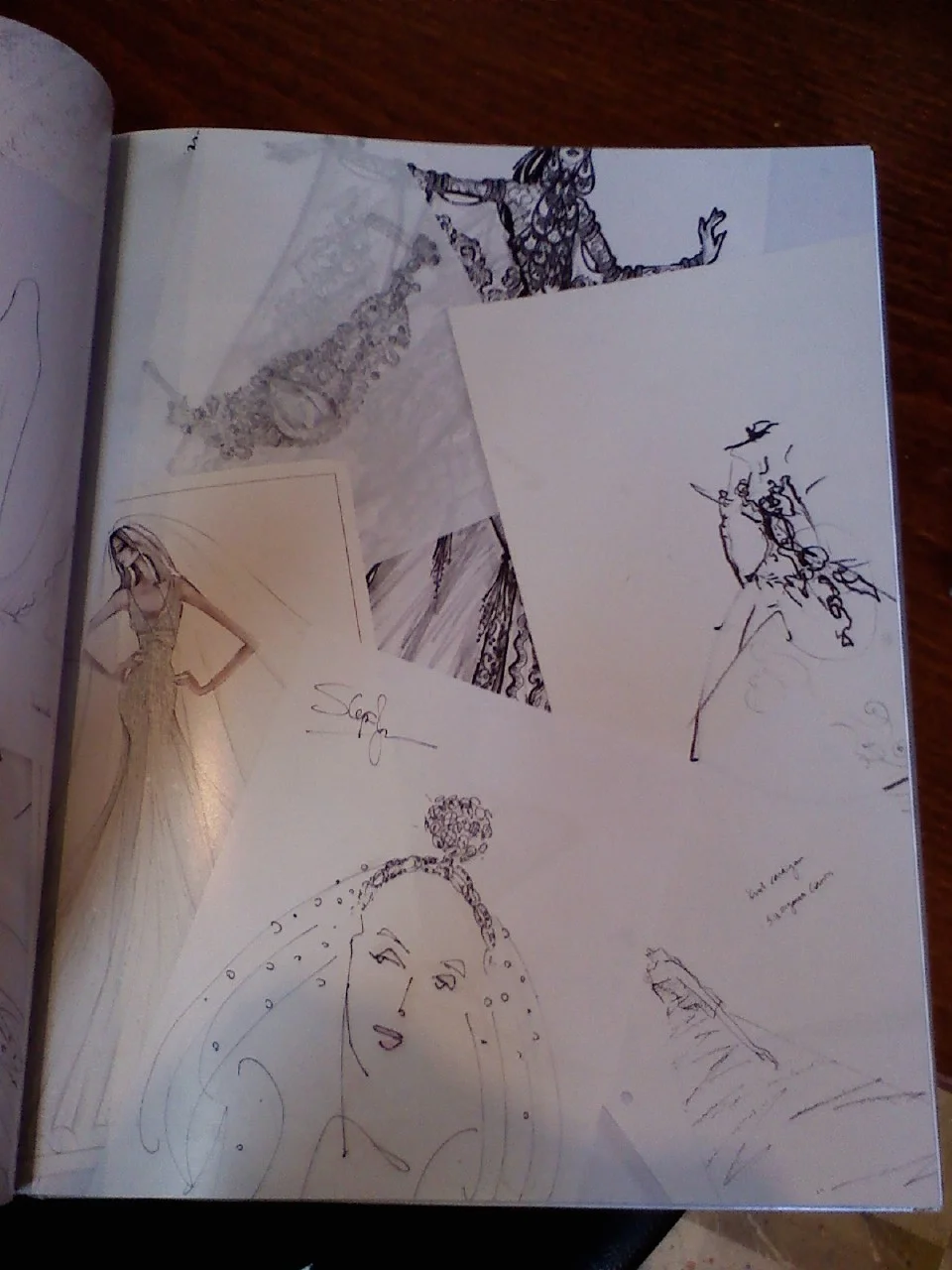 Drawing of Tiara for Swarovski Publication