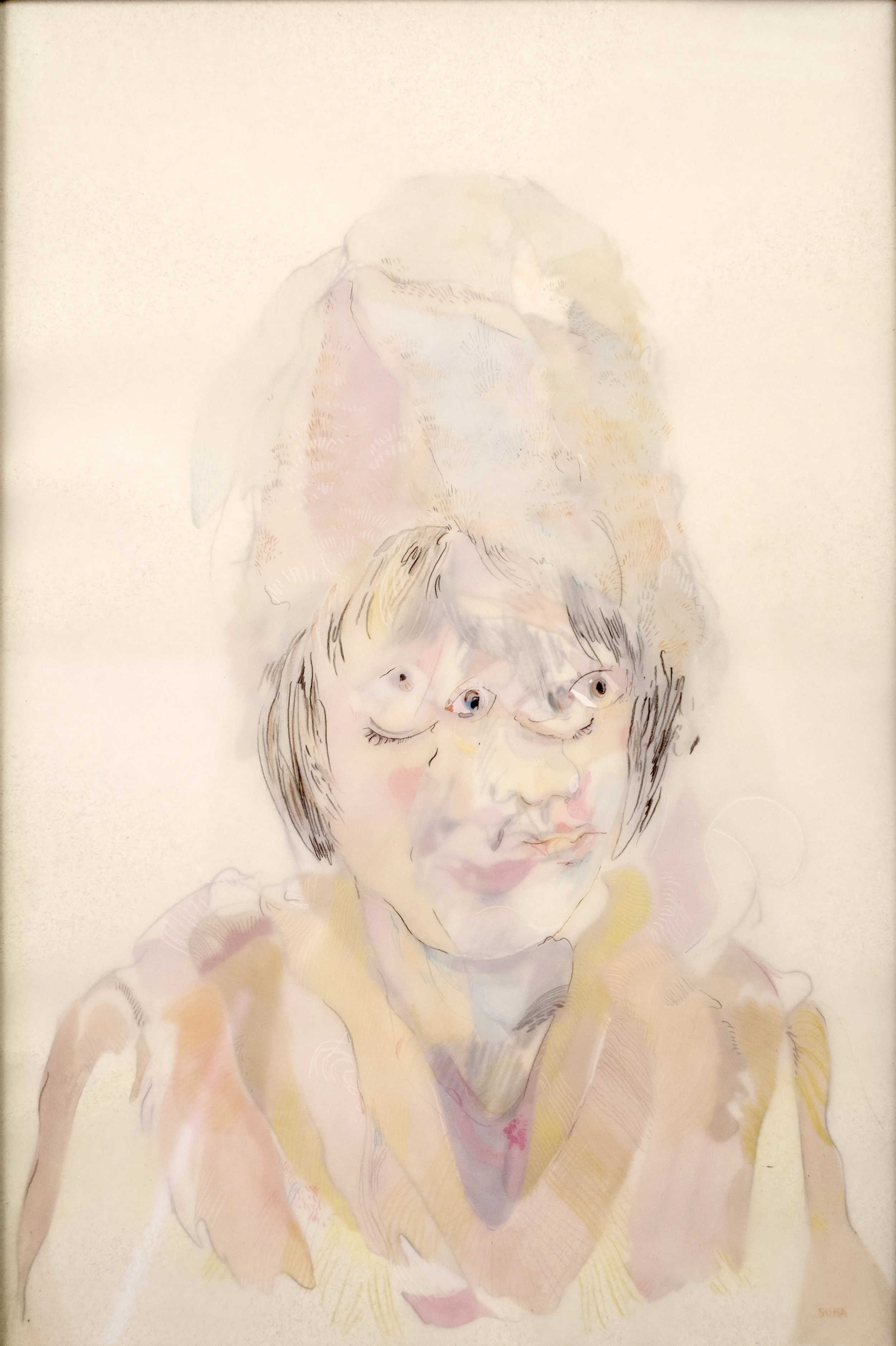 Jennyinahat12x18gouacheonlayeredvellum.jpg