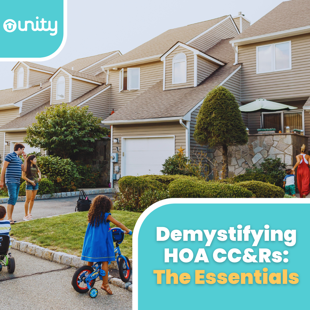 Demystifying HOA CC&Rs The Essentials — Unity, Inc.