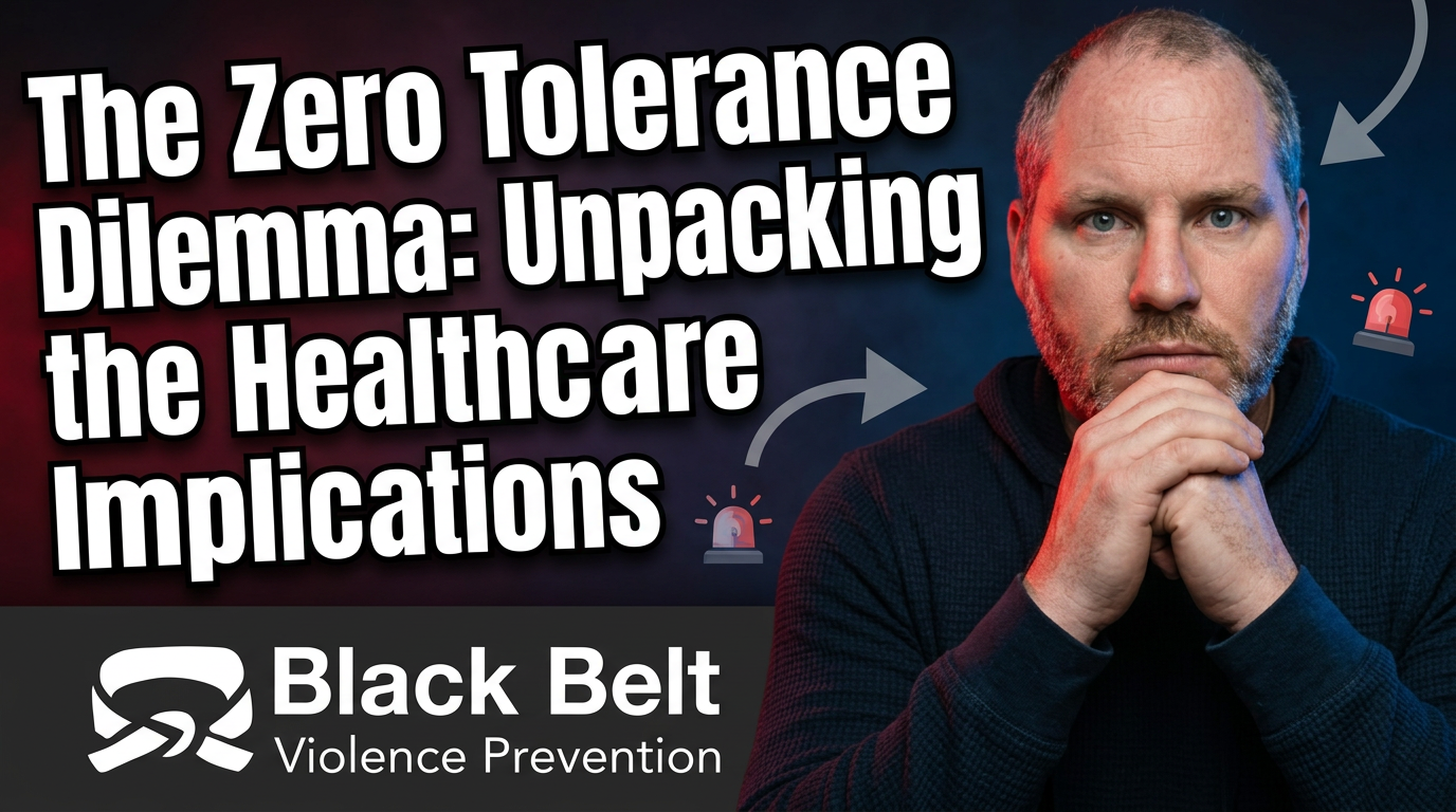 Episode 5 Black Belt Violence Prevention Podcast. The Zero Tolerance Dilemma: Unpacking the Healthcare Implications