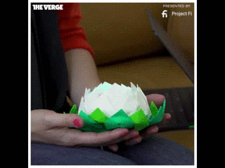 This Paper Lotus Lamp Helps You Practice Mindful Breathing