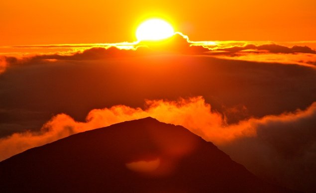 Sunset recharge on Haleakala